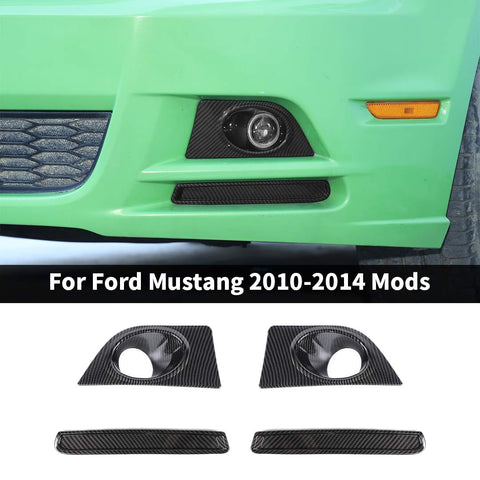 For Ford Mustang 2010-2014 Mustang Front Fog Iight Trim Black