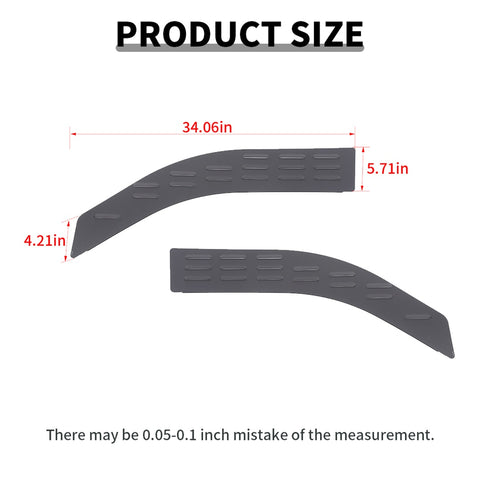 For 2009-2014 F150 black Rear Window Louver Vent Trim