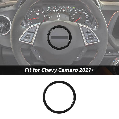 For 2017+ Chevrolet Camaro Steering Wheel Central Ring Trim Decor Cover