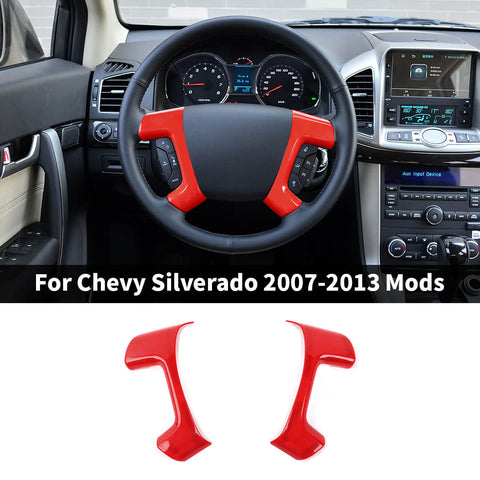 For 2007-2013 Chevy Silverado/Suburban/Avalanche/Tahoe & GMC SIERRA/Yukon Steering Wheel Trim Cover Molded