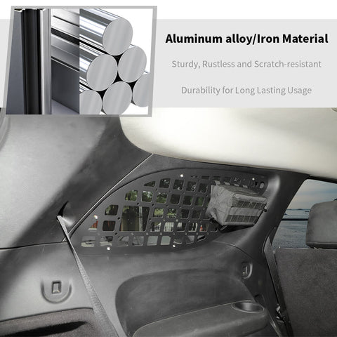 For 2011+ Dodge Durango Rear Trunk Both Sides Expansion Luggage Rack Cargo Shelf Bracket