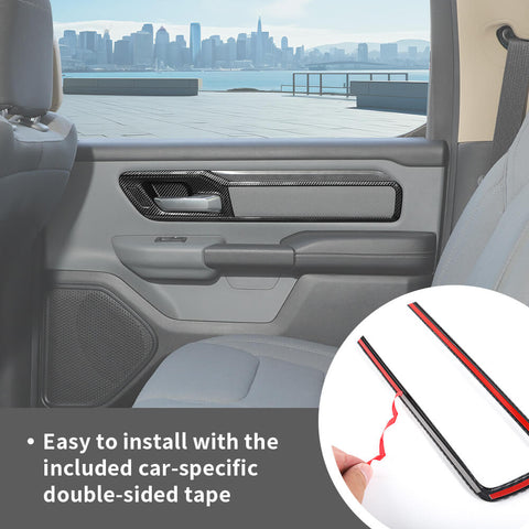 For 2018+ Dodge RAM Inner Door Handle Bowl Panel Frame Cover Trim