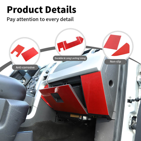 For 2009-2014 Ford F150 Raptor Front Dash Panel Center Console Decor Cover Trim