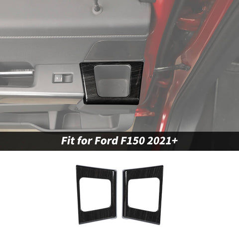 For 2021+ Ford F150 Rear Door Storage Compartment Trim Cover Decor Bezel