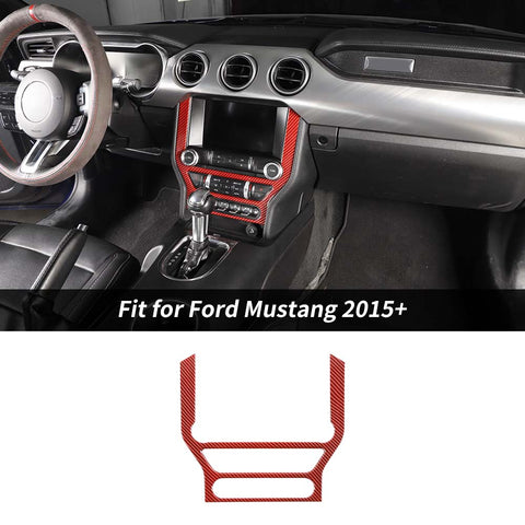 Multimedia Central Control Panel Cover Bezel For Ford Mustang 2015+ Accessories | CheroCar