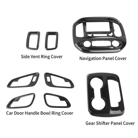 For 2014-2022 Chevy Colorado/GMC-CANYON 8 x Central Control & Inner Door Bowl Cover Trim Kit