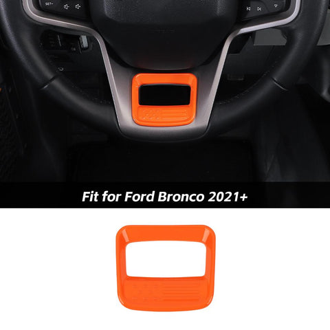 Steering Wheel Trim Decor Cover For Ford Bronco 2021+ US Flagh Accessories | CheroCar