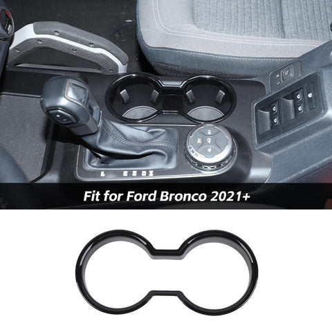 Front Water Cup Holder Cover Trim Bezel For Ford Bronco 2021+ Accessories | CheroCar