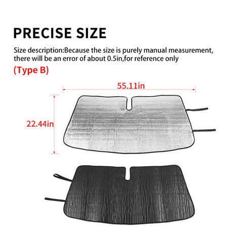 For 2010-2023 Toyota 4Runner Front Windshield Sunshade Folding Sun Shade Visor Heat Shield Cover