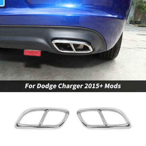 For 2015+ Dodge Charger Rear Tail Throat Decor Cover Trim Frame