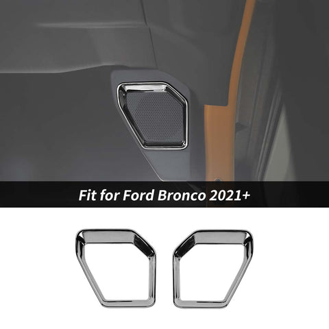 Car Rear Trunk Speaker Decor Frame Panel Trim Cover For Ford Bronco 2021+ Accessories | CheroCar