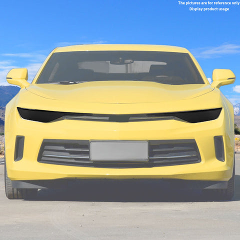 For 2019+ Chevy Camaro Smoket Black Front Headlight Panel Cover Trim