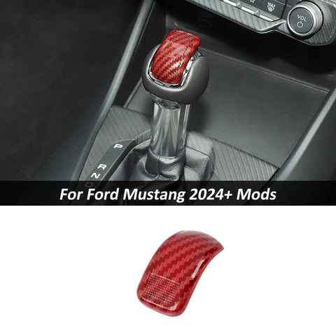 For 2024+ Ford Mustang Center Console Gear Shift Knob Head Trim Cover