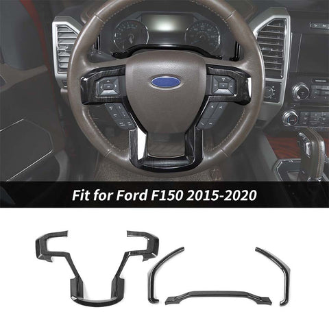 Dashboard Cover Steering Wheel Dash Trim for Ford F150 2015-2020｜CheroCar