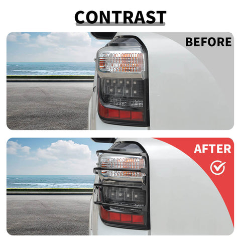 For 2014-2023 4Runner Front  Rear Head Light Lamp Guards Protector Cover Trim Kit