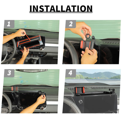 For 2023+ Chevy Colorado/GMC-CANYON Center Console Multi-functional Dashboard Phone Holder Storage Box