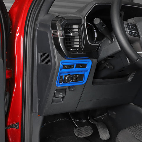 For 2021+ Ford F150 12 x Center Console And Car Door Trim Kit Blue