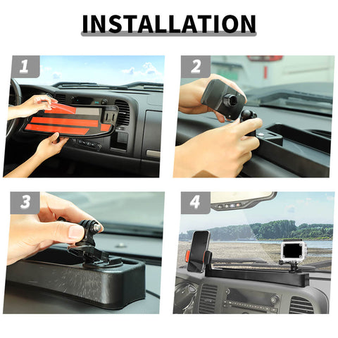 For 2007-2013 Chevy Silverado Center Console Phone Holder Stand Storage Box