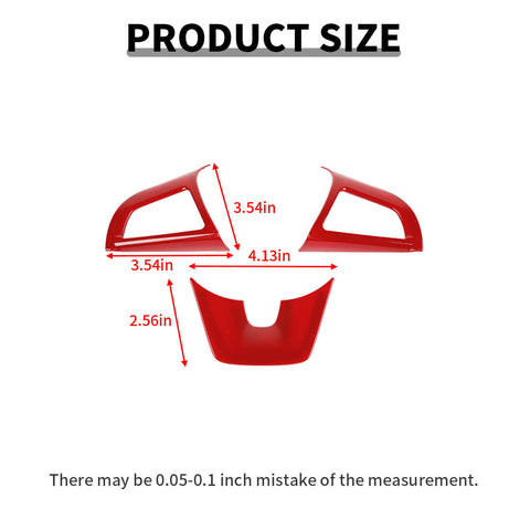 For 2012-2015 Chevy Camaro Interior Steering Wheel Cover Trim Bezels