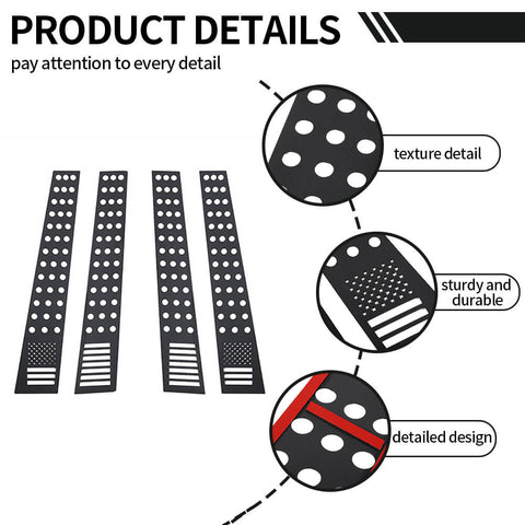 For 2010-2023 Toyota 4Runner Center B Pillar Window Protector Decor Cover Sticker Trim