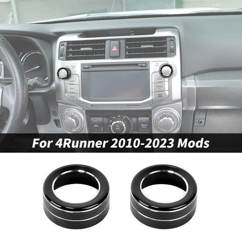 For 2010-2023 4Runner Center Console Audio Switch Button Knob Ring Cover Trim