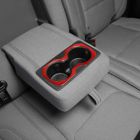 Rear Armrest Cup Holder Frame Cover Trim For Dodge Ram 1500 2018+ Accessories | CheroCar