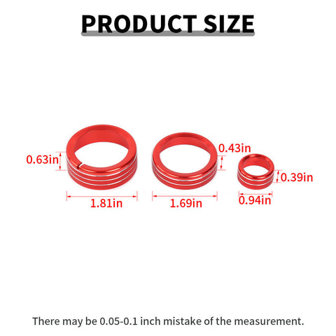 For 2007-2013 Chevy Silverado/GMC-SIERRA Headlight CD Switch Knob Ring Trim Cover