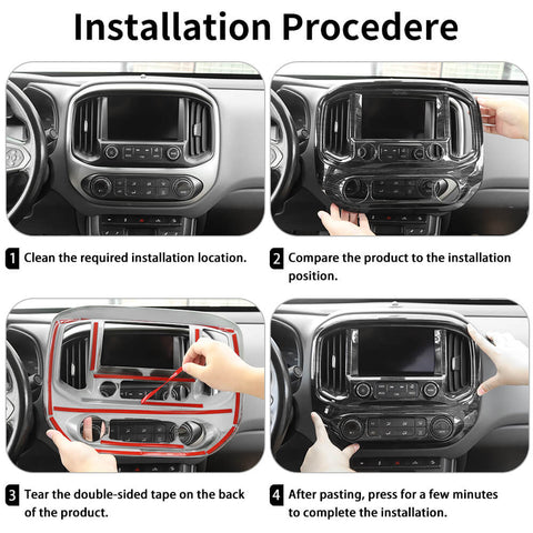 For 2014-2022 Chevy Colorado/GMC Canyon Center Console Navigation Air Vent Panel Cover Trim B Style