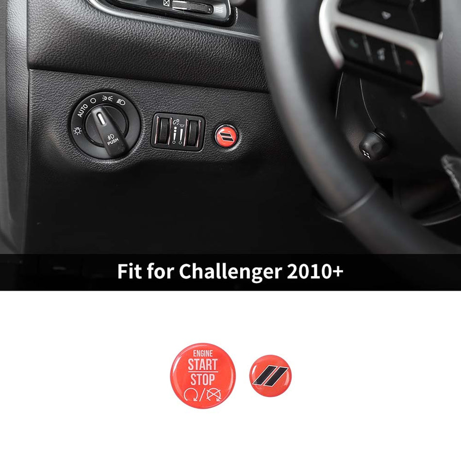 For 2010+ Dodge Challenger/Charger Engine Start Stop & Trunk Button Trim