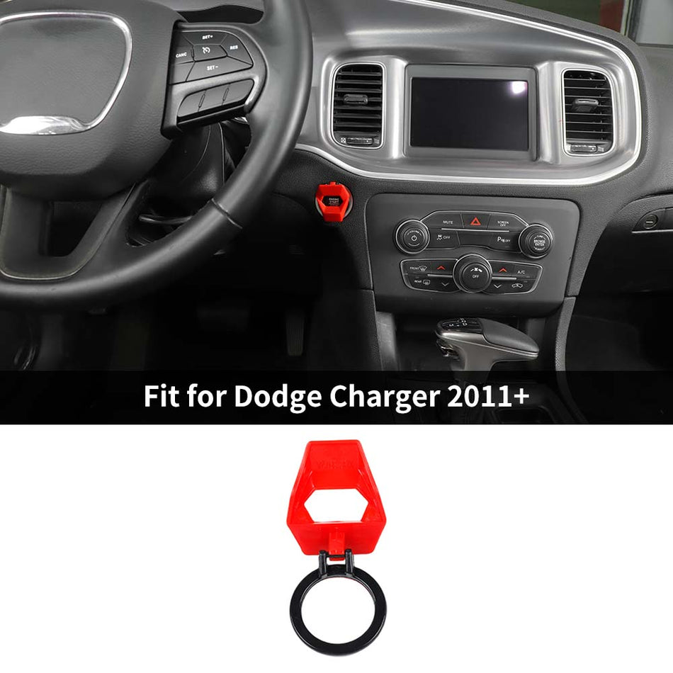 For 2011+ Dodge Charger Car Engine Start Stop Button Cover Ring Ignition Push Switch Trim