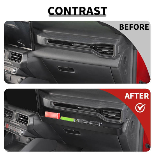 For 2024+ Ford Mustang Co-pilot Center Console Handle Expanded Storage Tray Box