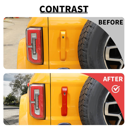 For 2021+ Ford Bronco Exterior Decor Kit Wiper Handle Shell Cover Trim Set (21 pcs)