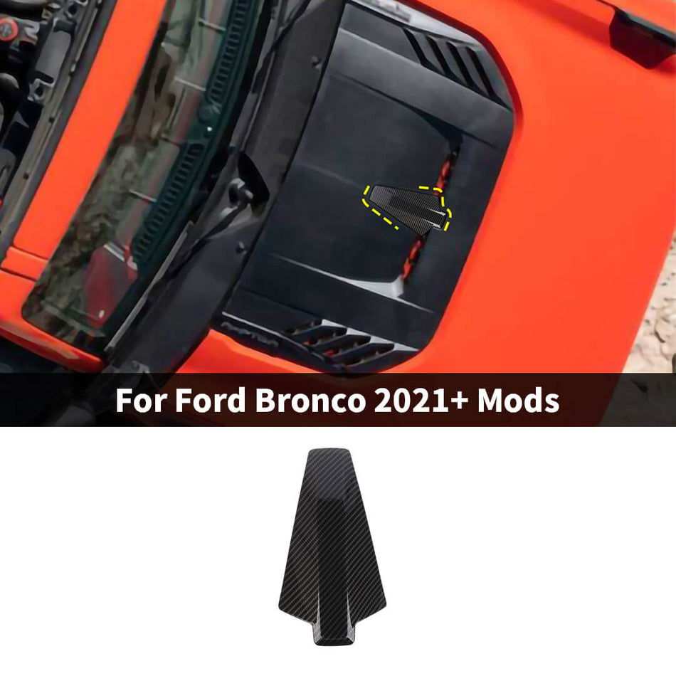 For 2021+ Ford Bronco Raptor Exterior Front Engine Hood Hinge Cover Trim Decor