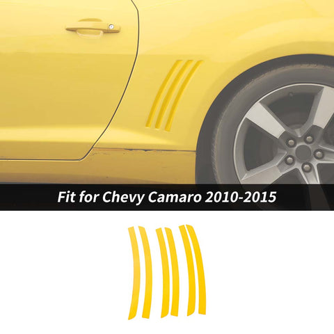 6 x Side Fender Vent Stripe Panel Insert Sticker Decal Stickers For Chevy Camaro 2010-2015 Accessories | CheroCar