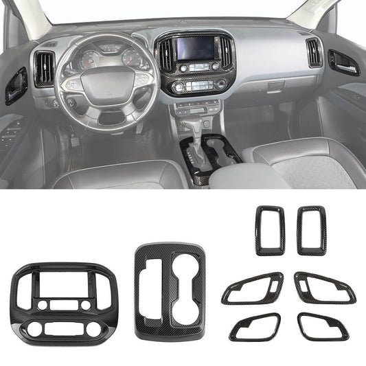 For 2014-2022 Chevy Colorado/GMC-CANYON 8 x Central Control & Inner Door Bowl Cover Trim Kit