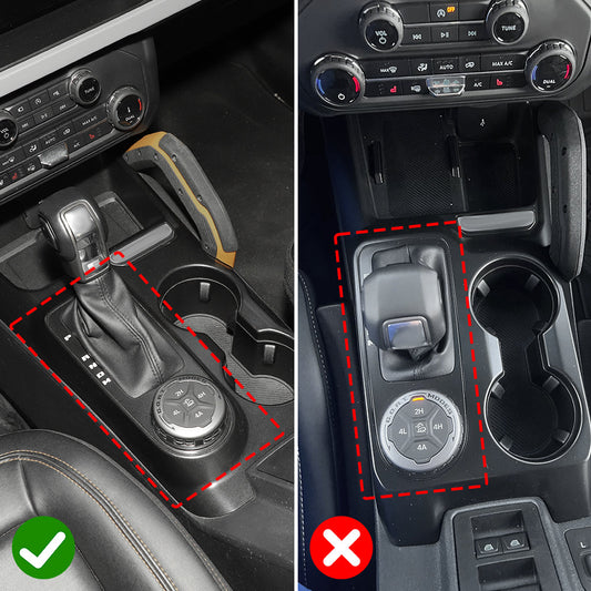 For 2021+ Ford Bronco Central Gear Shift Trim AC Air Conditioner Panel Cover