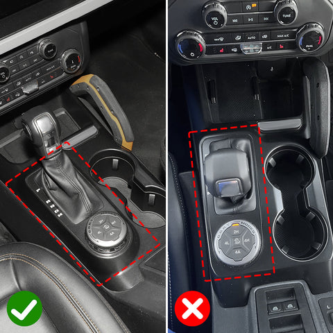 For 2021+ Ford Bronco Central Gear Shift Trim AC Air Conditioner Panel Cover