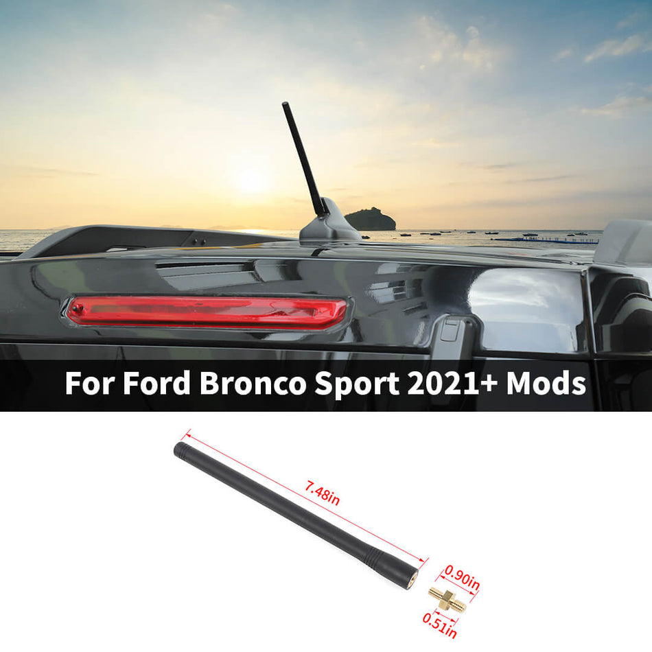 For 2021+ Ford Bronco Sport Car Top Modified Antenna Mast Radio Signal Accessories