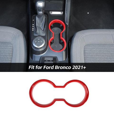 Front Water Cup Holder Cover Trim Bezel For Ford Bronco 2021+ Accessories | CheroCar