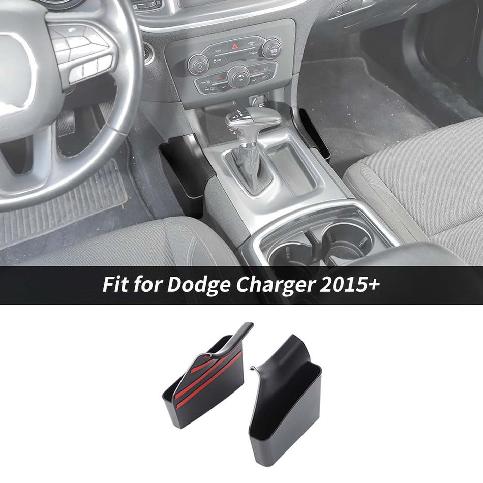 For 2015+ Dodger Charger Center Console Gear Shift Storage Box Organizer