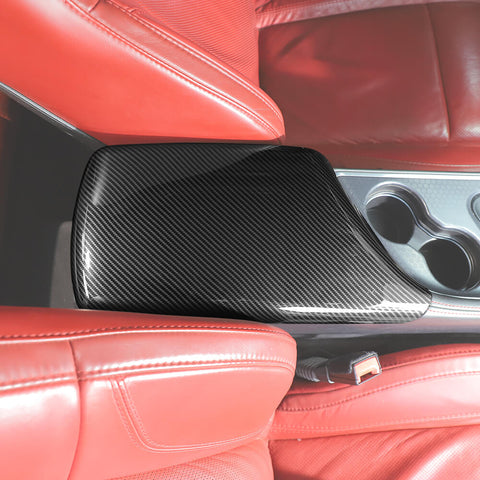 For 2015+ Dodge Challenger Console Armrest Box Panel Cover Trim Decor