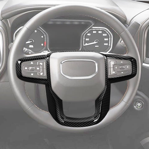 For 2019+ GMC Sierra Steering Wheel Trim Cover