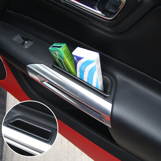 Inner Side Door Handle Storage Box Cover For Ford Mustang 2015+｜CheroCar