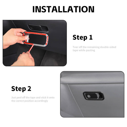 For 2024+ Ford Mustang Co-pilot Armrest Storage Box Switch Cover Trim