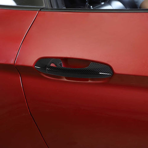 For 2015-2023 Ford Mustang Car Door Handle Cover Trim Overlay Shell