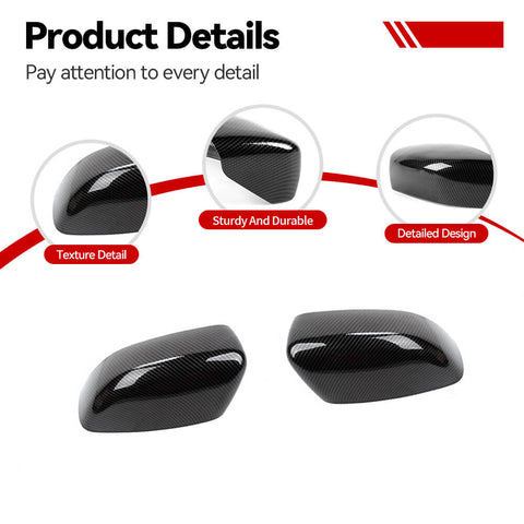 For 2011+ Chrysle 300C Exterior Rearview Mirror Decor Cover Trim Shell