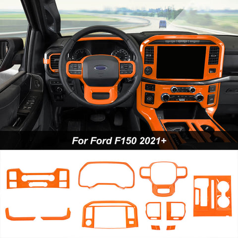 11 x Interior Decoration Trim Kit For 2021+ Ford F150｜CheroCar  ( Don't fit F150 2023 hybrid ）