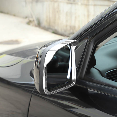 For 2011+ Dodge Durango Rearview Mirror Rain Eyebrow Cover Trim