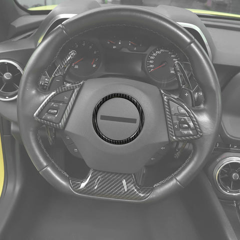 For 2017+ Chevrolet Camaro Steering Wheel Central Ring Trim Decor Cover