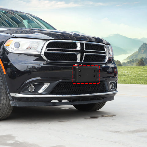 For 2014-2020 Dodge Durango Front License Plate Bracket Panel Bezel